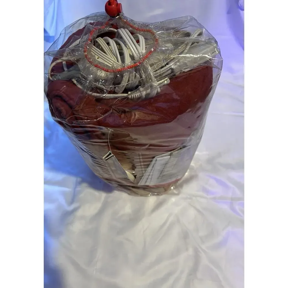 Sunbeam Heated Throw Blanket Fleece Red/rust Color New